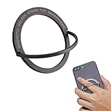 TIESOME Cell Phone Ring Holder Stand, Finger Ring Kickstand with Polished Metal Phone Grip Adjustable Finger Phone Ring Grip Smartphone Accessories