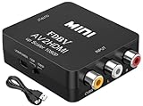 FDBV for RCA to HDMI Adapter AV to HDMI Converter Video Audio 1080P Mini for RCA Composite CVBS Converter Adapter for Supporting PAL/NTSC for TV/PC/ PS3/ STB/Xbox VHS/VCR/Blue-Ray DVD Players