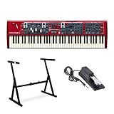 Nord Stage 3 Compact 73 Key Semi-Weighted Keyboard with Physical Drawbars Bundle includes Knox Z-Style Stand and Sustain Pedal