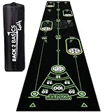 Elevate Your Putting Skill: Back 2 Basics 10ft Golf Putting Mat - True-to-Life Green Simulation - Comprehensive Drills & Games Included - Ideal Indoor/Outdoor Training Aid - Created by Expert Golfers