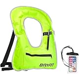 Inflatable Snorkel Vest - Portable Snorkel Vests for Adults - Durable Scuba Vest for Scuba Diving - Reliable Snorkel Floatation Device - Compact Snorkeling Vest with Pocket