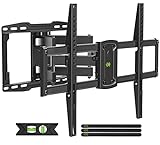 USX Mount UL Listed Full Motion TV Wall Mount for Most 37-86 inch TV, Swivel and Tilt Mount with Dual Articulating Arms Up to 132lbs, VESA 600x400mm, 16' Wood Studs, XML019