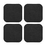 4Pcs Treadmill Mats, Coolrunner High Density Equipment Pads Noise Reduction for Floor Protection, Washing Machine Pads, Anti Vibration Rubber mats for Stationery Bike, Rowing Machine, Home Gym Station