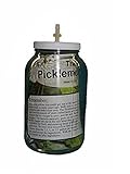 Picklemeister Waterless Airlock Glass Fermentation Jar (Picklemeister 1 Gallon)
