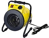 KING PSH1215T Yellow Jacket Portable Shop Heater w/Thermostat, 1500W / 120V