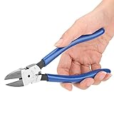 1Pcs 8inch Blue Diagonal Flush Wire Cutting Pliers Precision Side Cutters Pliers Ideal for Clean Cut and Precision Cutting Needs