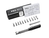 PRO BIKE TOOL 1/4 Inch Drive Click Bicycle Torque Wrench Set – 2 to 20 Nm – Maintenance Kit for Road and Mountain Bikes - Includes Allen and Torx Screws, Extension Bar and Storage Box - ISO Certified