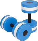 Aquatic Exercise Dumbells - Set of 2 - For Water Aerobics, Blue (BARBLS-WTR)