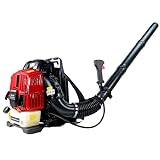 76CC Gas Powered Backpack Leaf Blower 660CFM 200MPH Extreme Duty 4-Stroke Air Cooling Gas Backpack Gasoline Powered Snow Blower for Lawn Care Care Road Cleaning Yard Snow Blowing Dust, 4 Stroke/76CC