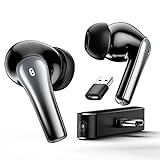 EasySMX TG01 Wireless Gaming Earbuds with 30ms Low Latency, Dual Connection (Bluetooth and 2.4GHz Wireless), USB-C Dongle Included, Compatible with Steam Deck, PS4, PS5, VR, and Switch