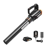 Worx 20V 2-Speed Leaf Blower Cordless with Battery and Charger, Blowers for Lawn Care with Turbine Fan, Compact Lightweight Cordless Leaf Blower, WG547 – Battery & Charger Included