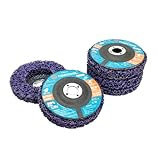 Strip Discs Stripping Wheel for Angle Grinder, Paint Remover Stripper for Metal/Wood, Clean Paint Rust Oxidation Welds - CORTOOL 5 Pack Premium Silicon Carbide Strip Discs (4' x 5/8')