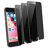 pehael [3-Pack] iPhone 8 Plus iPhone 7 Plus High Definition Privacy Screen Protector Black Tempered Glass Screen Protector Easy Install (5.5 inch)