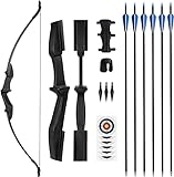 The7boX Recurve Bow and Arrow 30lbs Archery Bows Set,Recurve Bows for Adults Left and Right Hands,Suitable for Outdoor Hunting, Target Practice