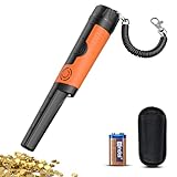 SUNPOW Metal Detector Pinpointer for Adults & Kids - Waterproof Handheld Pin Pointer Wand - High Sensitivity 360° Detection - Easy to Use 2 Alert Modes - Treasure Pinpointing Finder Probe - OTMD12