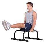 Body Power Push up Stand Parallel Bars Parallettes 12x24 inch Non-Slip with Integrated Knurling Grip - Supports Strength HIIT Yoga ROM Gymnastics Body Conditioning Exercise Workouts