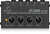 Behringer HA-400 Ultra Compact 4-Channel Stereo Headphone Amplifier