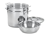 Cuisinart 77-412 Chef's Classic Stainless 4-Piece 12-Quart Pasta/Steamer Set,Stainless Steel