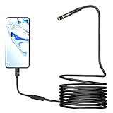 1080P Endoscope Snake Inspection Camera, Pancellent Type C Borescope, WiFi Scope Camera with 6 LED Lights for Android and iOS Smartphone, iPhone, iPad, Samsung (9.84FT)