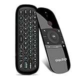 WeChip W1 Remote, Air Mouse Remote, Universal TV Remote, 2.4G Wireless Keyboard Multifunctional Remote Control for Nvidia Shield/Android TV Box/PC/Projector/HTPC/All-in-one PC