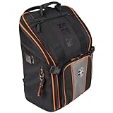 Klein Tools 55482 Tool Bag Backpack, Heavy Duty Tradesman Pro Tool Organizer with 21 Pockets and Large Interior, Water Resistant