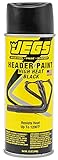 JEGS Black High Temperature Resistant Paint | 12 oz. Aerosol Spray | Resists Heat up to 1200 degrees F | Heat Cure at 400 degrees F for 2 hours | Not for Use with Primer | Made In USA
