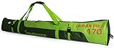 BRUBAKER Padded Ski Bag Skibag Carver Pro - Limited Edition - with strong 2-Way Zip and Compression Straps Available in 66 7/8' or 74 3/4'