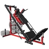SPART Leg Press Hack Squat Machine, Professional Adjustable Leg Exercise Machine with Linear Bearing, Lower Body Strength Training with Weight Storages for Quads, Hamstring, Glutes, Calves, Home Gym