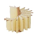 Wood Pasta Drying Rack Collapsible Homemade Pasta Dryer Rack Household Noodle Dryer Rack Hanging Pasta Drying Rack for Home Kitchen