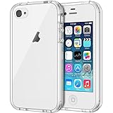 JETech Case for iPhone 4 and iPhone 4s, Non-Yellowing Shockproof Phone Bumper Cover, Anti-Scratch Clear Back (Clear)