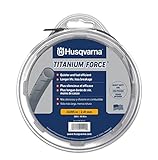 Husqvarna Titanium Force 0.095-Inch, 140-Foot Spooled String Trimmer Line, Professional Grade Copolymer Weed Eater Line