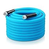 Automavenn RV Water Hose 50 Ft, 5/8'' Premium Drinking Water Hose For RV Camper and Marine- Lead, Phthalate and BPA Free, Drinking Water Safe, Anti Kink, Garden Hose, Blue