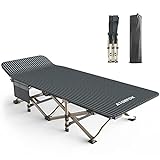 ATORPOK Camping Cot for Adults Comfortable, Tent Folding Cot for Sleeping, Lightweight Folding Bed with Carry Bag Supports 450 lbs, Office Nap and Beach Vocation