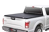 X XCOVER Soft Locking Roll Up Truck Bed Tonneau Cover, Compatible with 2015-2023 F150, 2022-2023 F150 Lightning Pickup 5.6 Ft Bed
