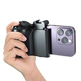 Voinap Phone Camera Grip with Zoom Remote, Smartphone Handle Holder with Wireless Shutter, Phone Filming Accessories Selfie VideoVlog Shooting