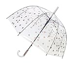 SMATI Stick Clear Umbrella - Windproof - Birdcage Bubble See Through (Copper)