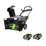 EGO Power+ SNT2101 21-Inch 56-Volt Lithium-Ion Cordless Snow Blower with Peak Power™ - 2 x 4.0Ah Battery and 320W Charger Included Black