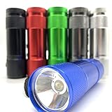 Q-TECH Mini LED Flashlight 6-Pack with 18 AAA Batteries, Super Bright 100 LM Mini Flashlights Colors Assorted - Best Mini Gifts for Kids, Men, Women