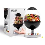 Sharper Image Mini 9' Automatic Candy Dispenser, Touch-Activated Desktop Vending Machine, Compact Size for Shelf Work Desk Home Countertop, Fits Small Snacks Gumballs Jellybeans Nuts Trail Mix Cereal