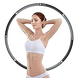 Shinefuture 2lb Weighted Hoop for Adults,Exercise Hoops,8 Section Detachable and Portable Fitness Hoops for Weight Loss,Fitness Massage for Beginners