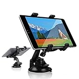 Car Tablet iPad Holder Mount, Suction Cup Tablet Holder Stand for Car Windshield Dash Desk Kitchen Wall Compatible with iPad Mini Air Samsung Galaxy Tab A S Series All 7-10 inches Tablet