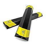 ROBLOCK 18'' Heavy Duty Car Stoppers for Garage, Parking Aid Gadgets Protects Car and Garage Walls, Parking Stopper Easy to Install, 2 PCS