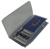 Set of 2 Heavy Duty Vinyl Plastic Secretary Long Wallets Inserts for - 12Pages