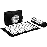 Dr Relief Acupressure Mat 28' x 17' - Shiatsu Intervention Mat & Pillow Gift Set - Quick Back & Neck Pain Relief for Men & Women, Cushion for Sciatica, Trigger Point Therapy, Stress Relief and Muscle