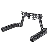 NICEYRIG Rosette Handle Kit with Extension Arm M6 Threaded Applicable for 15mm DSLR Shoulder Pad Rig System - 271