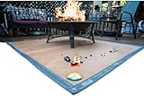 Campfire Defender Protect Preserve The Original Ember Mat | 67' x 60' | USA Based | Fire Pit Mat | Grill Mat | Protect Your Deck, Patio, Lawn or Campsite from Popping Embers