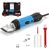 Towiac Horse Clippers,550w Electric Horse Grooming Kit,Professional Livestock Clippers, 6 Speeds Heavy Duty Equine Clippers for Dogs