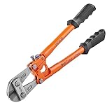 VEVOR Bolt Cutter, 18' Lock Cutter, Bi-Material Handle with Soft Rubber Grip, Chrome Molybdenum Alloy Steel Blade, Heavy Duty Bolt Cutter for Rods, Bolts, Wires, Cables, Rivets, and Chains