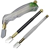 Perfect Score Professional Heavy Duty Glass Cutting Tool Kit - Include: Professional Heavy Duty Pistol Grip Glass Cutter, Metal Handle Glass Cutter and Plastic Handle Glass Cutter