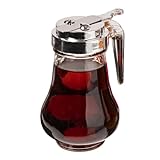 1 Syrup Dispenser 8oz (240mL)|Glass Bottle No-Drip Pourers for Maple Syrup, Honey|Pancake Syrup Dispenser by Back of House